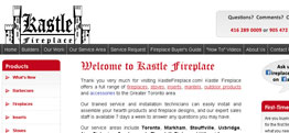 Kastle Fireplace website design thumbnail