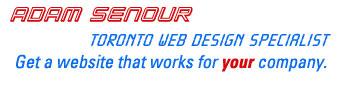 Adam Senour, Toronto Web Design Specialist logo