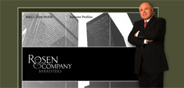 Rosen and Company, Barristers Small Portfolio Screen Capture